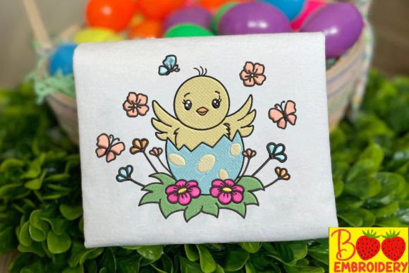 Cute Chicks with Flowers and Butterflies Review