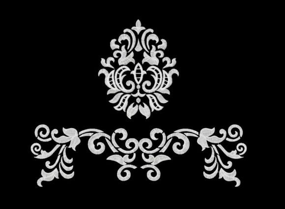Damascus Set: White Work Elegance for Craft Fair Tables