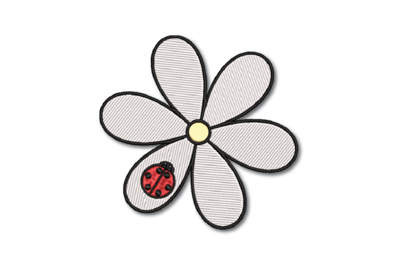 Flower with Ladybug Embroidery Review