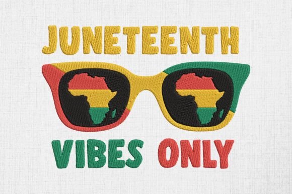 Juneteenth Vibes Only Glasses Embroidery Review