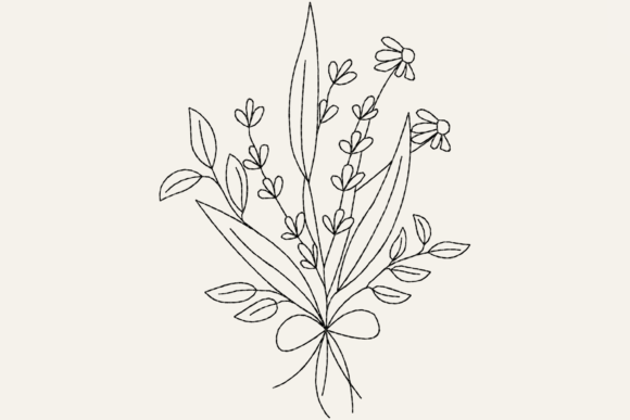 Line Art Bouquet Flower: A Seller’s Review for Etsy