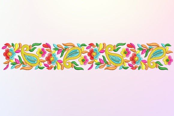 Paisley Border: A Craft Fair Embroidery Review
