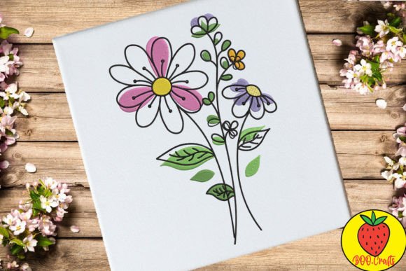 Pink Doodle Flowers: A Seller’s Embroidery Review