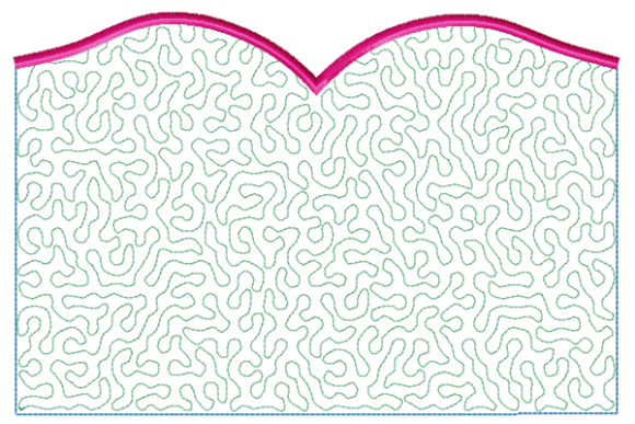 Pocket Pillow Stippling Pattern