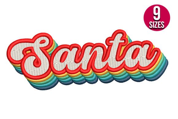 Santa Retro: A Business-Ready Holiday Embroidery Design