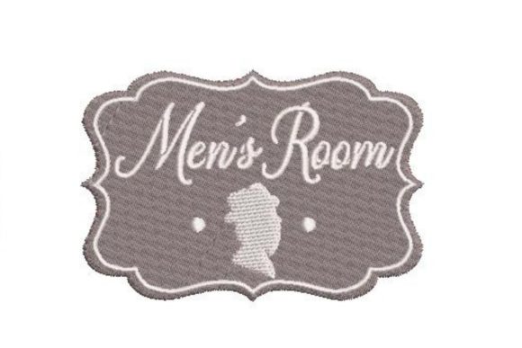 Vintage Men’s Room Sign: An Embroidery Designer’s Review