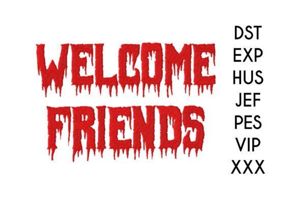 Welcome Friends Embroidery: Spooky Chic for Boutique Apparel